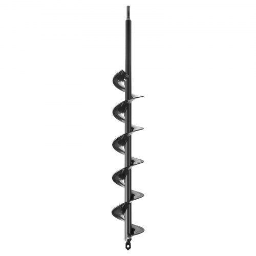 Auger Drill 3.15 x 23.6 Inch Soil Spiral Post Hole Digger Planting Tool