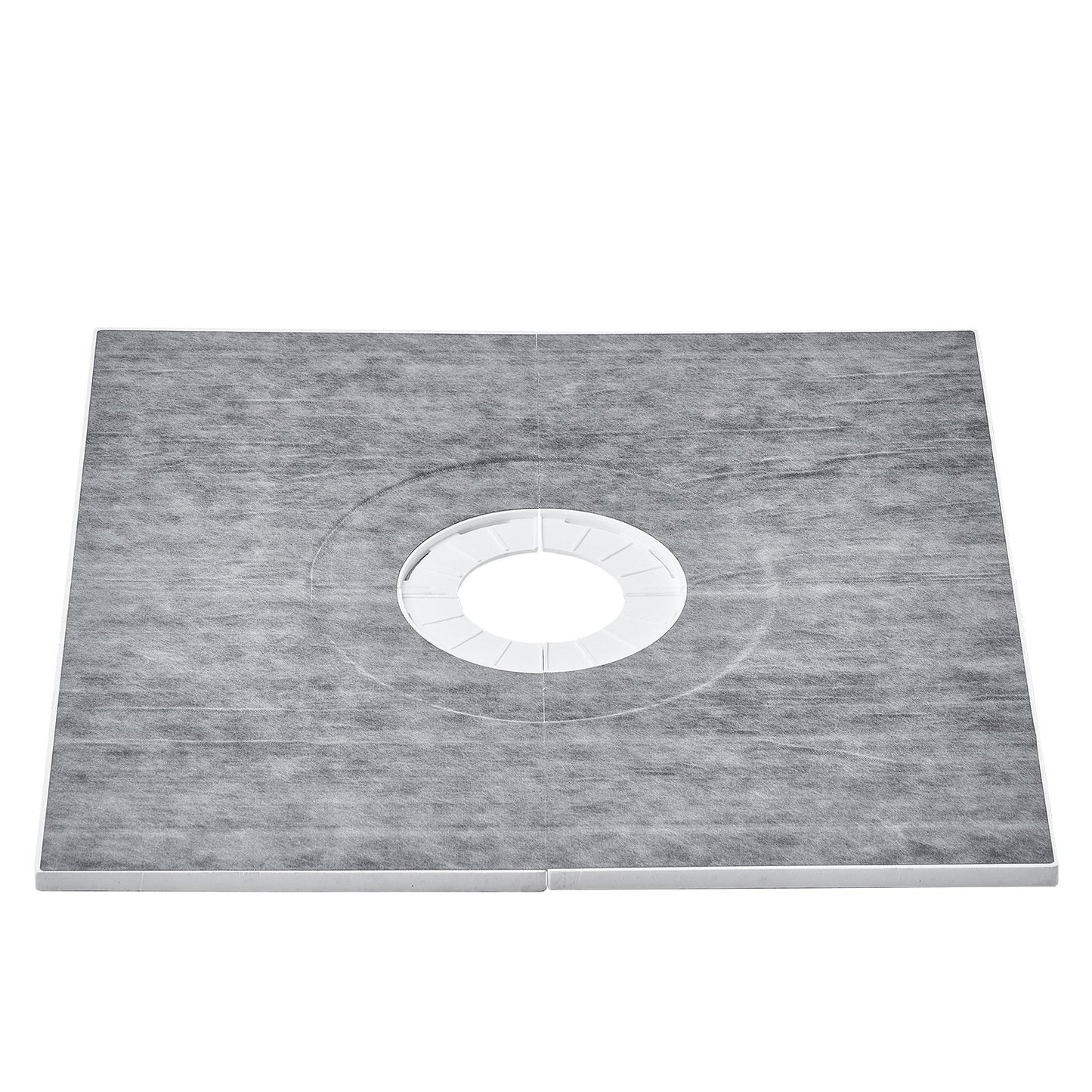 Shower edge kit, 914x914 mm shower tray kit with 160 mm central drain, lightweight EPS shower installation kits with 2 waterproof sheets, shower tray tilt rods Suitable for bathrooms