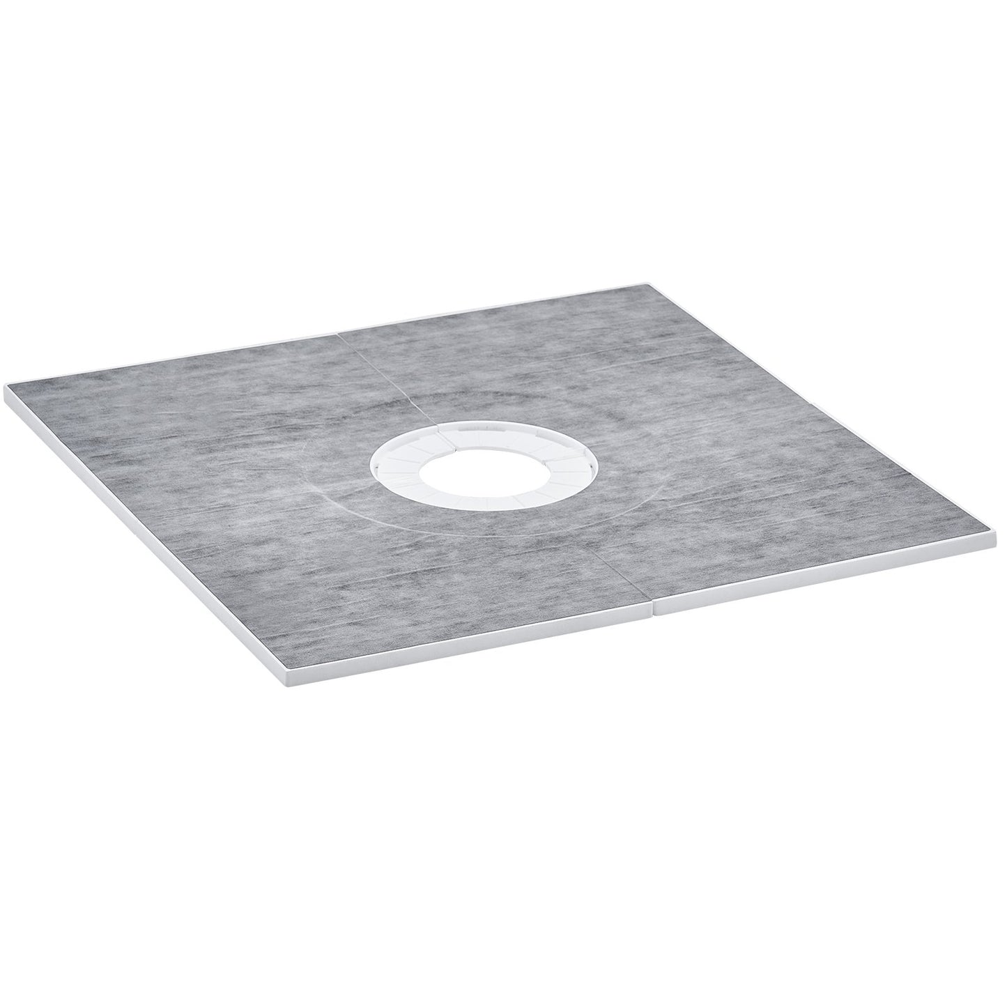 Shower edge kit, 914x914 mm shower tray kit with 160 mm central drain, lightweight EPS shower installation kits with 2 waterproof sheets, shower tray tilt rods Suitable for bathrooms