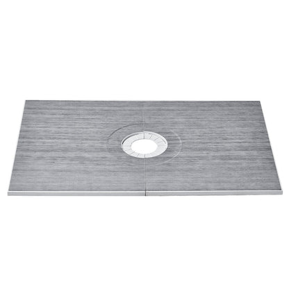 Shower edge kit, 1524x965 mm shower tray kit with 160 mm central drain, lightweight EPS shower installation kits with 2 waterproof cloths, shower tray tilt rods Suitable for bathrooms