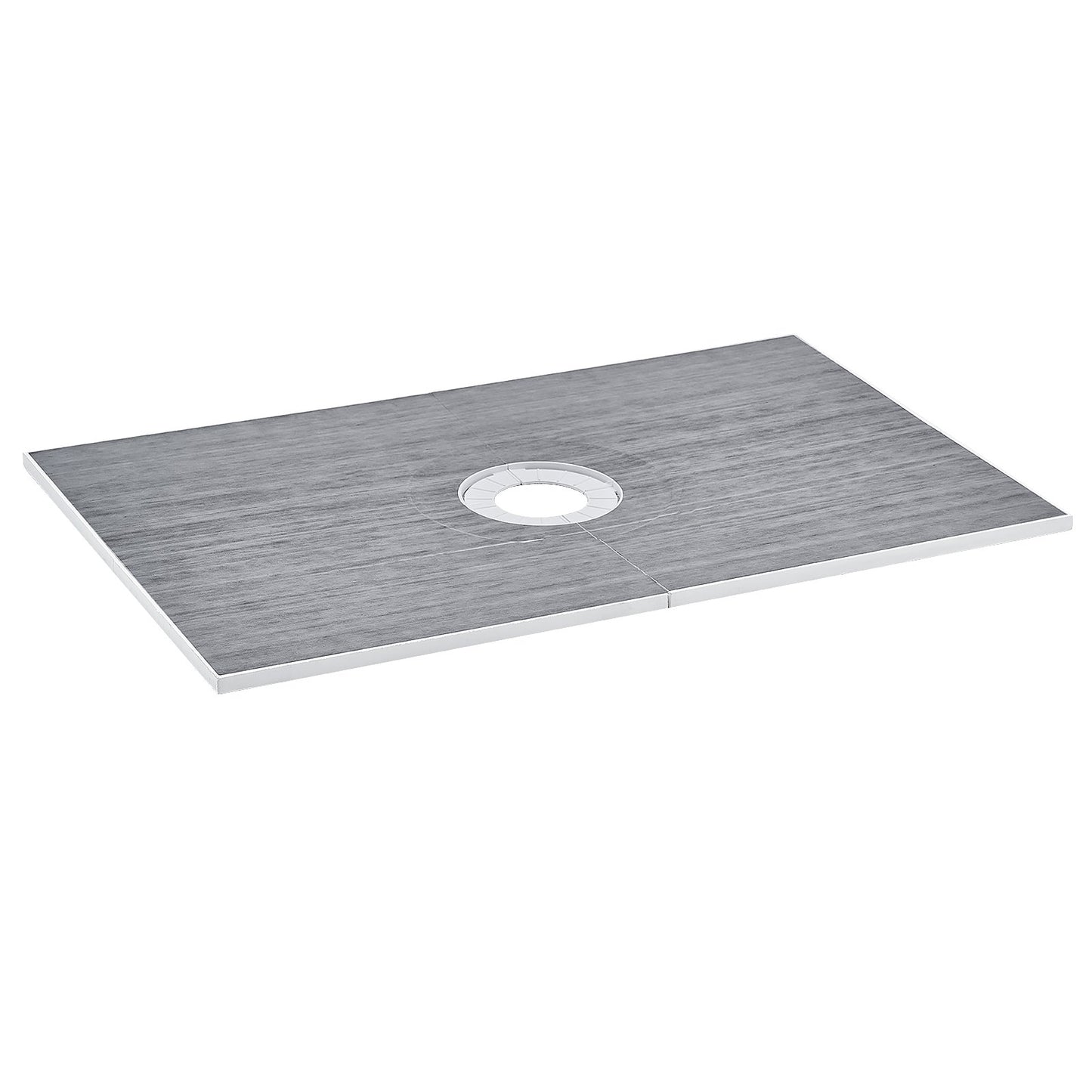 Shower edge kit, 1524x965 mm shower tray kit with 160 mm central drain, lightweight EPS shower installation kits with 2 waterproof cloths, shower tray tilt rods Suitable for bathrooms