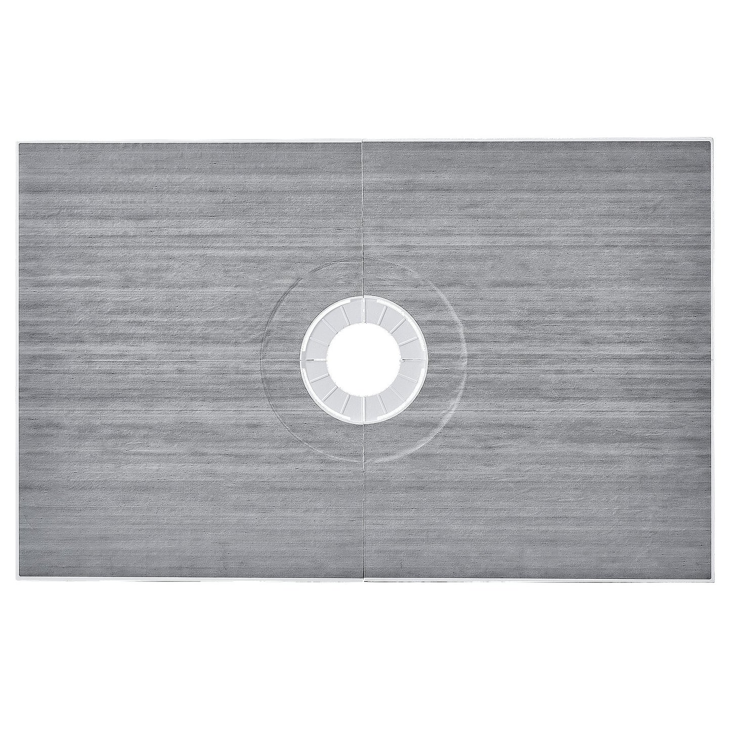 Shower edge kit, 1524x965 mm shower tray kit with 160 mm central drain, lightweight EPS shower installation kits with 2 waterproof cloths, shower tray tilt rods Suitable for bathrooms