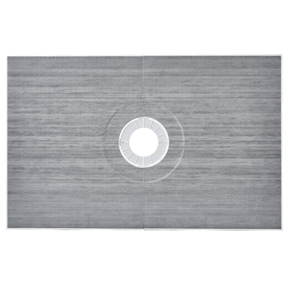 Shower edge kit, 1524x965 mm shower tray kit with 160 mm central drain, lightweight EPS shower installation kits with 2 waterproof cloths, shower tray tilt rods Suitable for bathrooms