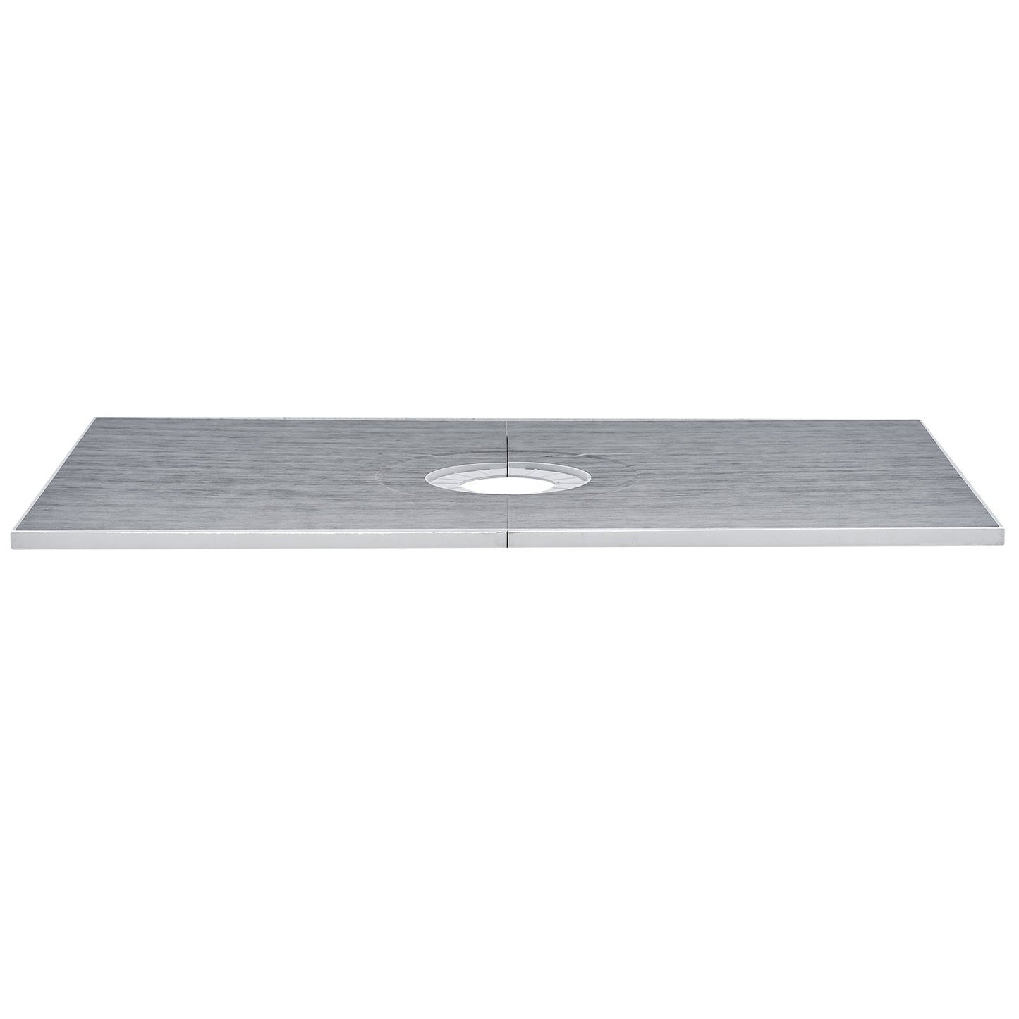 Shower edge kit, 1524x965 mm shower tray kit with 160 mm central drain, lightweight EPS shower installation kits with 2 waterproof cloths, shower tray tilt rods Suitable for bathrooms