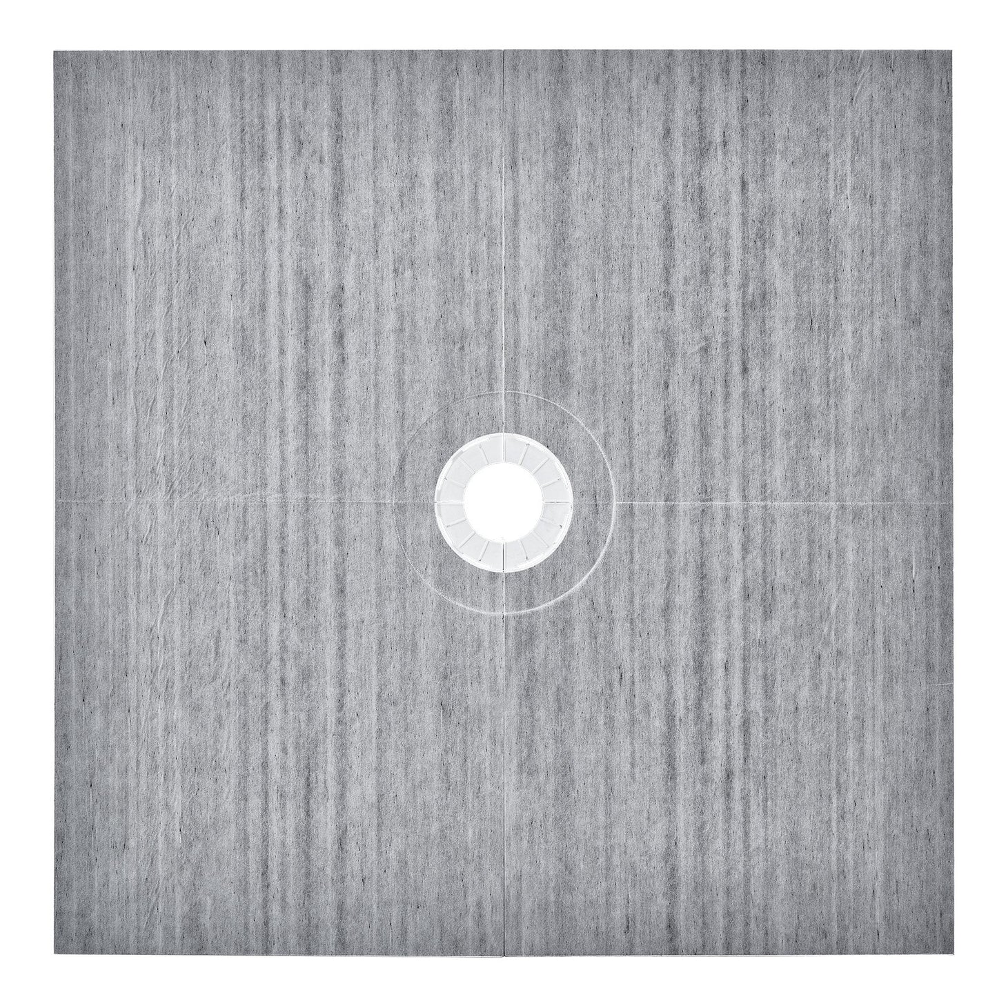 Duschkantskit, 1828x1828 mm duschkarsats med 160 mm centralt avlopp, lättvikts EPS-duschinstallationssatser med 2 vattentäta dukar, lutningsstavar för duschkar Passar för badrum