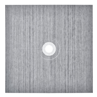 Duschkantskit, 1828x1828 mm duschkarsats med 160 mm centralt avlopp, lättvikts EPS-duschinstallationssatser med 2 vattentäta dukar, lutningsstavar för duschkar Passar för badrum