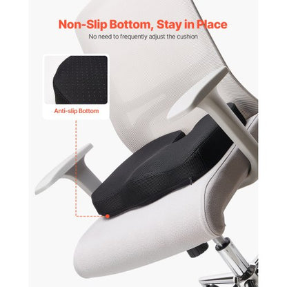 Sittdyna Memory Foam Sittdyna Stoldyna för rygg och höft tryckavlastning