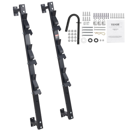 Trimmerställ, 3-places Weeder Trimmer Rack, Trimhållare Trailer Rack med zinklegering lösenordslås, väggmonterad eller monterad på sluten trailer Landskap Weed Eater, par