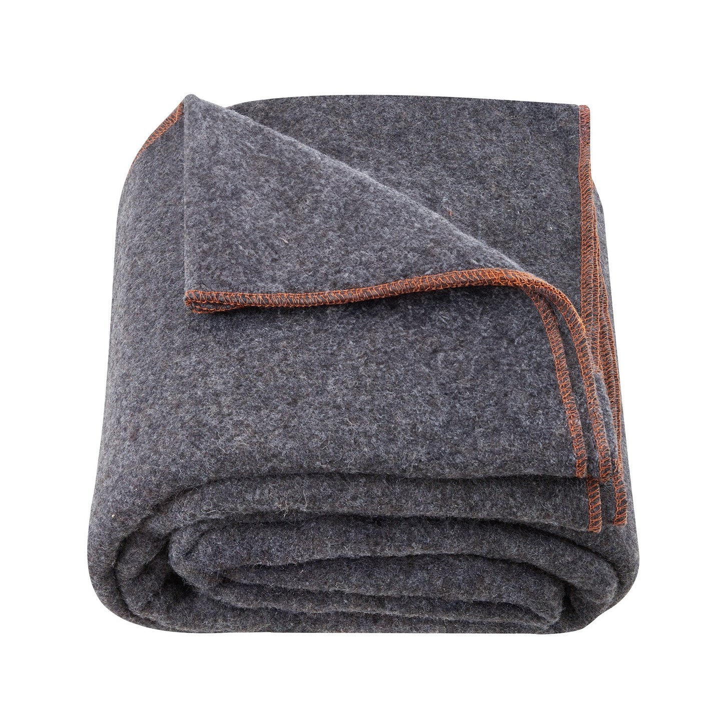 Wool Camping Filt 64" x 88" Varmt för Camping Vandringsresor Mörkgrå