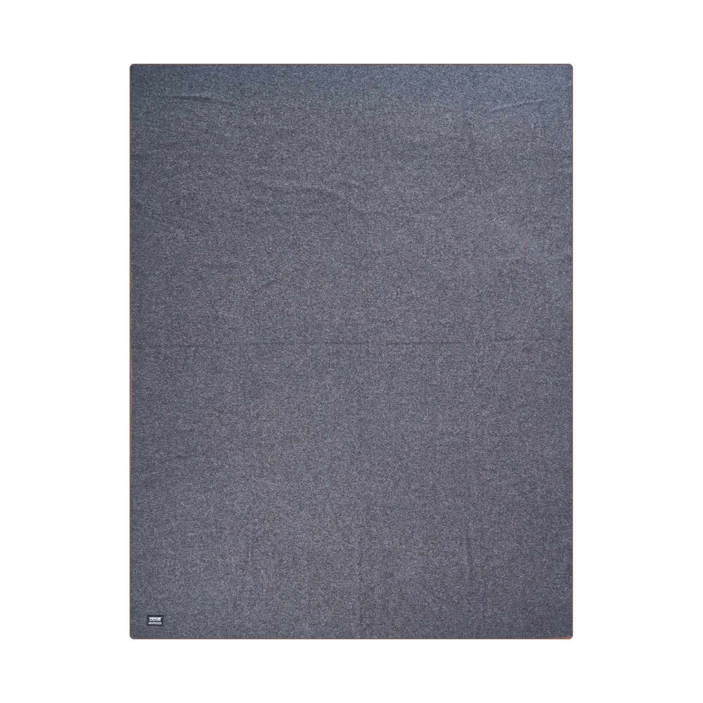 Wool Camping Filt 64" x 88" Varmt för Camping Vandringsresor Mörkgrå
