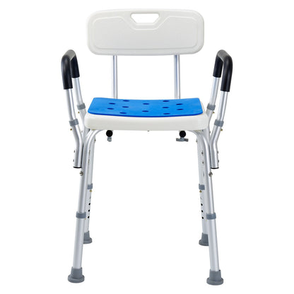 400lbs Shower Chair Bath Stool Seat Height Adjustable for Bathtub Shower
