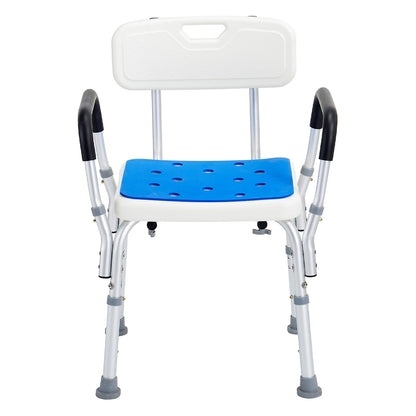 400lbs Shower Chair Bath Stool Seat Height Adjustable for Bathtub Shower