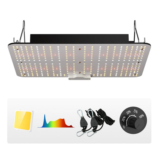 LED Grow Light, 150W Full Spectrum Dimbar, High Yield Samsung 2B1B Dioder Odlingslampa för inomhusväxter Fröplantor Veg och Bloom Växthusodling, Daisy Chain Driver för 3 x 3 ft odlingstält