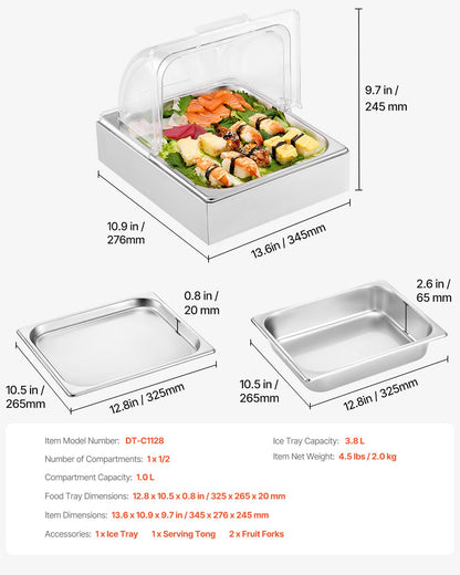 Countertop Food Serving Containers Spices with Lids