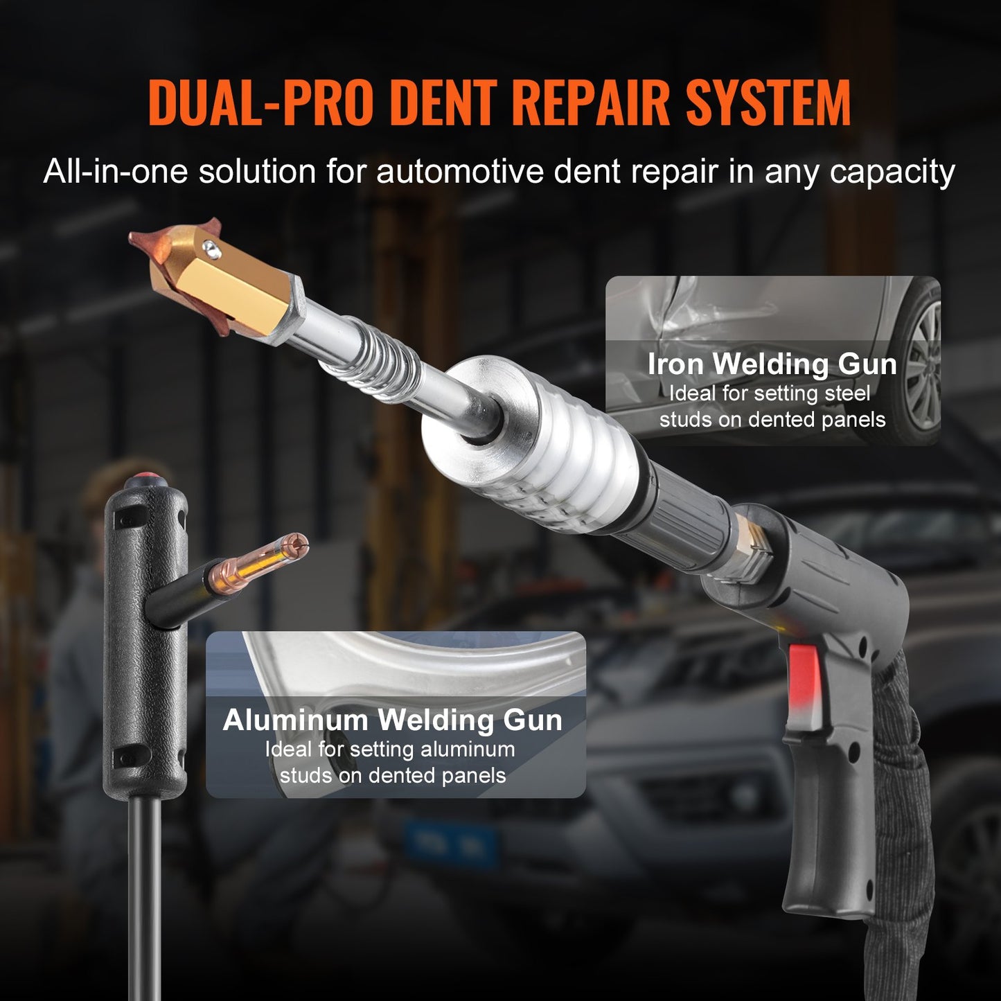 Dual Pro Stud Welder Professional 5KW Welder for Steel and Aluminum Panels