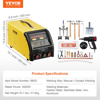 Dual Pro Stud Welder Professional 5KW Welder for Steel and Aluminum Panels