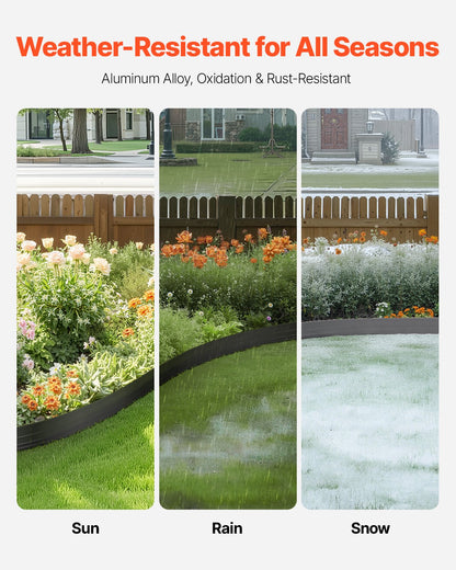 Metal Landscape Edging 10pack 60in Rust Resistant Bendable for Garden Yard