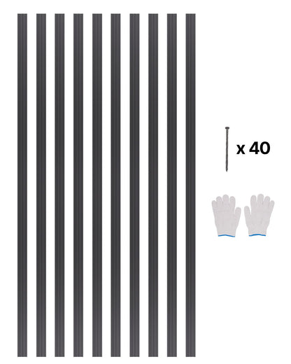 Metal Landscape Edging 10pack 60in Rust Resistant Bendable for Garden Yard