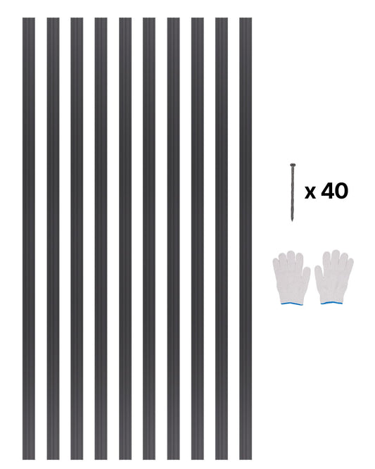 Metal Landscape Edging 10pack 60in Rust Resistant Bendable for Garden Yard