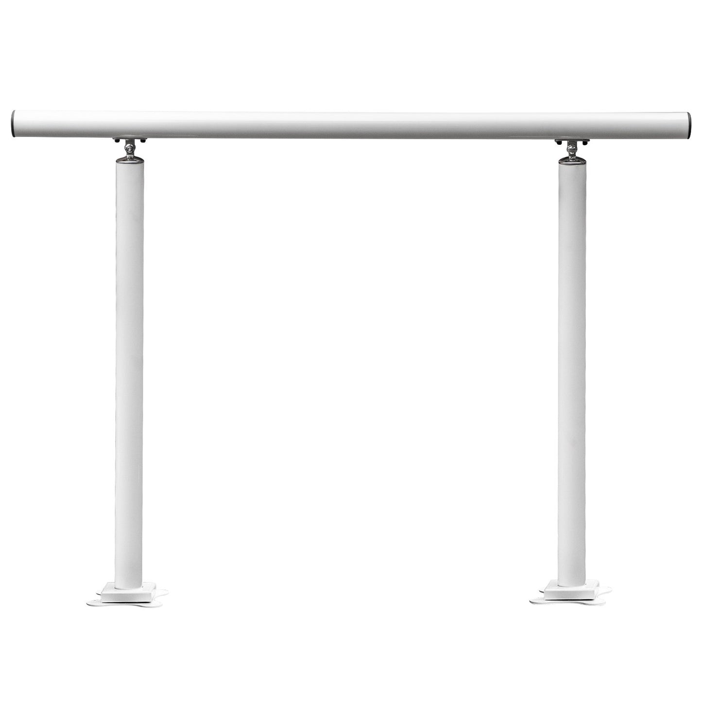 Handrail Outdoor Stairs, 4 Feet, 34 Inch Outdoor Ladder Railing White Outdoor Stair Railing Adjustable from 0 to 60 Degrees Handrail for Outdoor Stairs White Aluminum Stair Railing for Garden