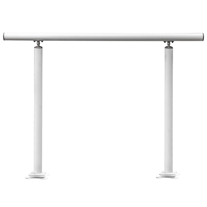 Handrail Outdoor Stairs, 4 Feet, 34 Inch Outdoor Ladder Railing White Outdoor Stair Railing Adjustable from 0 to 60 Degrees Handrail for Outdoor Stairs White Aluminum Stair Railing for Garden