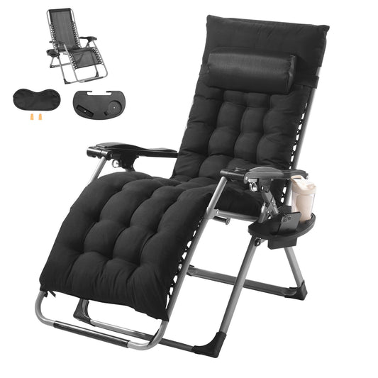 Zero Gravity Chair 26" Zero Gravity Recliner Lounge Chair inomhus och utomhus