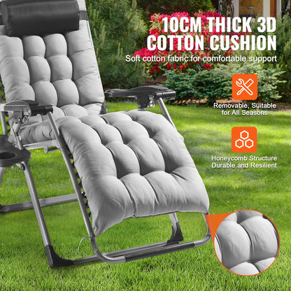 Zero Gravity Chair 26" Zero Gravity Recliner Lounge Chair Indoor and Outdoor