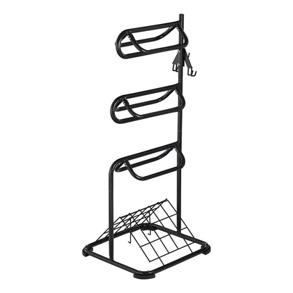 Freestanding Saddle Rack 3-Tier English and Western Saddle Rack