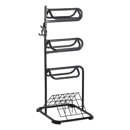 Freestanding Saddle Rack 3-Tier English and Western Saddle Rack