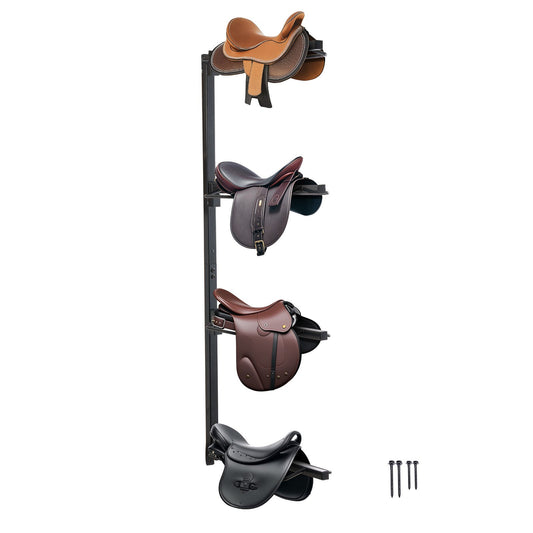 Wall Mounted Saddle Holder Four Levels Western &amp; English Horse Saddle Holder