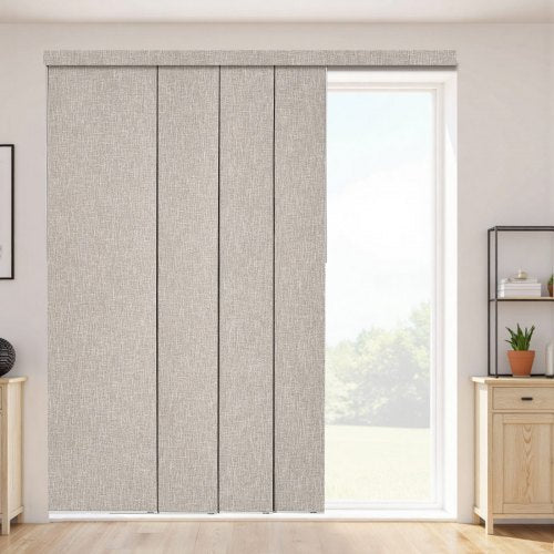 Panelskena Persienner Utdragbara Skenor 116 cm till 218 cm B Kan Kantklippas Brun