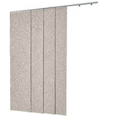 Panelskena Persienner Utdragbara Skenor 116 cm till 218 cm B Kan Kantklippas Brun