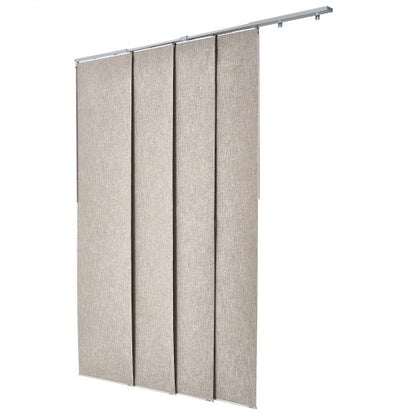 Panelskena Persienner Utdragbara Skenor 116 cm till 218 cm B Kan Kantklippas Brun