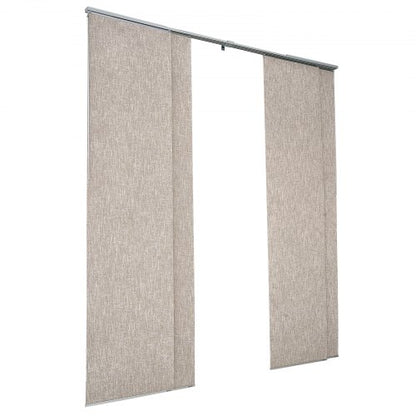 Panelskena Persienner Utdragbara Skenor 116 cm till 218 cm B Kan Kantklippas Brun