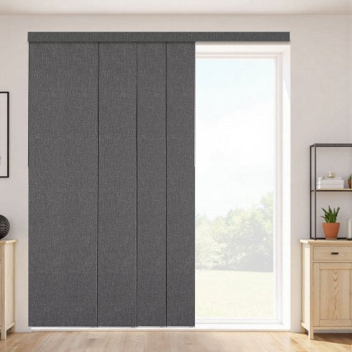 Panelskena Persienner Utdragbara Skenor 116 cm till 218 cm B Kan Kantklippas Mörkgrå