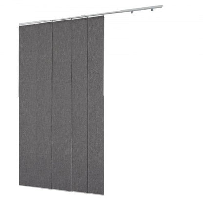 Panelskena Persienner Utdragbara Skenor 116 cm till 218 cm B Kan Kantklippas Mörkgrå