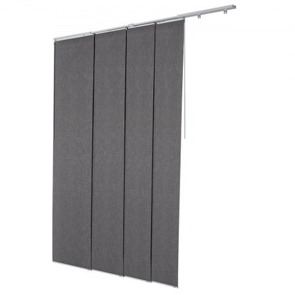 Panelskena Persienner Utdragbara Skenor 116 cm till 218 cm B Kan Kantklippas Mörkgrå