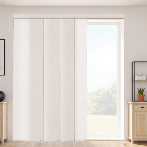 Panelskena Persienner Utdragbara Skenor 116 till 218 cm B Kan Kantklippas Ljusbrun