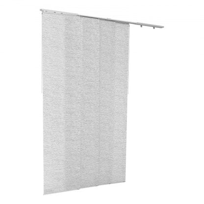 Flächenvorhang Rollo Rollo Rolloschienen 116cm bis 218cm B ablängbar grau