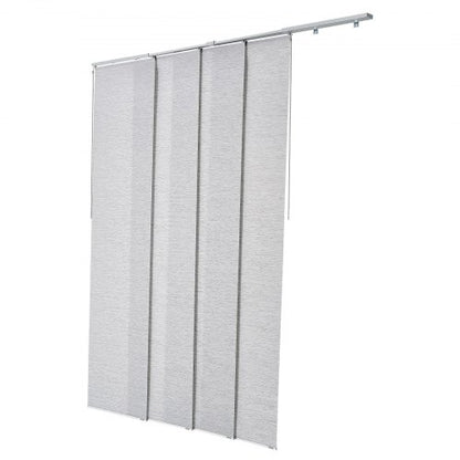 Flächenvorhang Rollo Rollo Rolloschienen 116cm bis 218cm B ablängbar grau