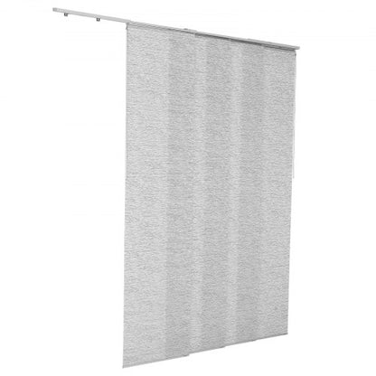 Flächenvorhang Rollo Rollo Rolloschienen 116cm bis 218cm B ablängbar grau