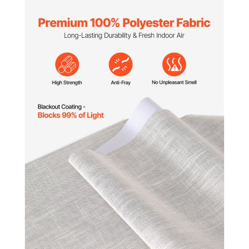 Panel Rail Blinds Extendable Rails 116 to 218 cm B Can Be Edge-cut Light Grey