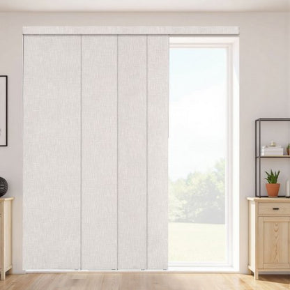 Panel Rail Blinds Extendable Rails 116 to 218 cm B Can Be Edge-cut Light Grey