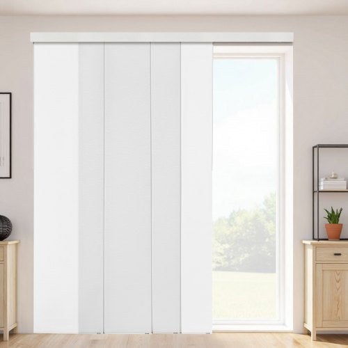 Panelskena Persienner Utdragbara Skenor 116 cm till 218 cm B Kan Kantklippas Vit