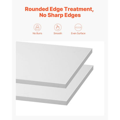 Melaminhyllor, 2 stycken, Träskåphyllor, Tillskurna i Storlek för Garderobssystem, Ersättningsskåphylla, Mångsidig Garderobsskiva för Garderober, Skåp eller andra specialanpassade hyllbehov |  EU