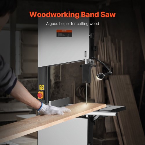 Woodworking Band Saw 13.39 inch Bench Band Saw 440-846 RPM 1100 W 1 1/2 HP | EU