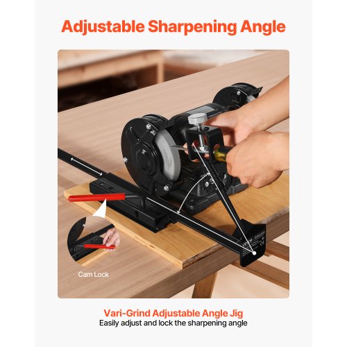 Multi-Grind slipningssystem Vari-Grind jigg för 6" och 8" bänkslipmaskiner