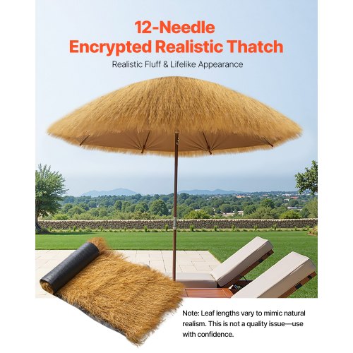 Thatch Grass Roof Roll 1.6 x 19.7 ft. Tiki Hut Bar Skirt Roof Party Decor