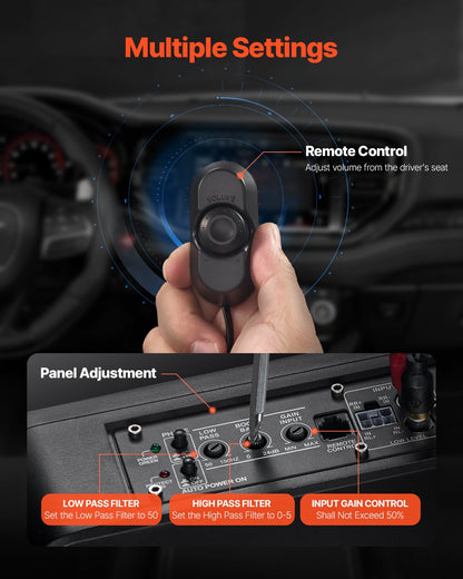 8" 240W Auto-Subwoofer unter dem Sitz Schlankes Subwoofersystem für Auto/LKW