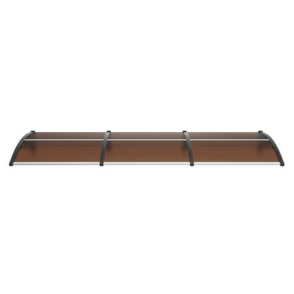 Window Door Awning 40" x 120", UPF 50+ Polycarbonate Entry Door Outdoor Window Awning Exterior, Front Door Overhang Awning for Sunroof, UV, Rain, Snow Protection, Hollow Fabric